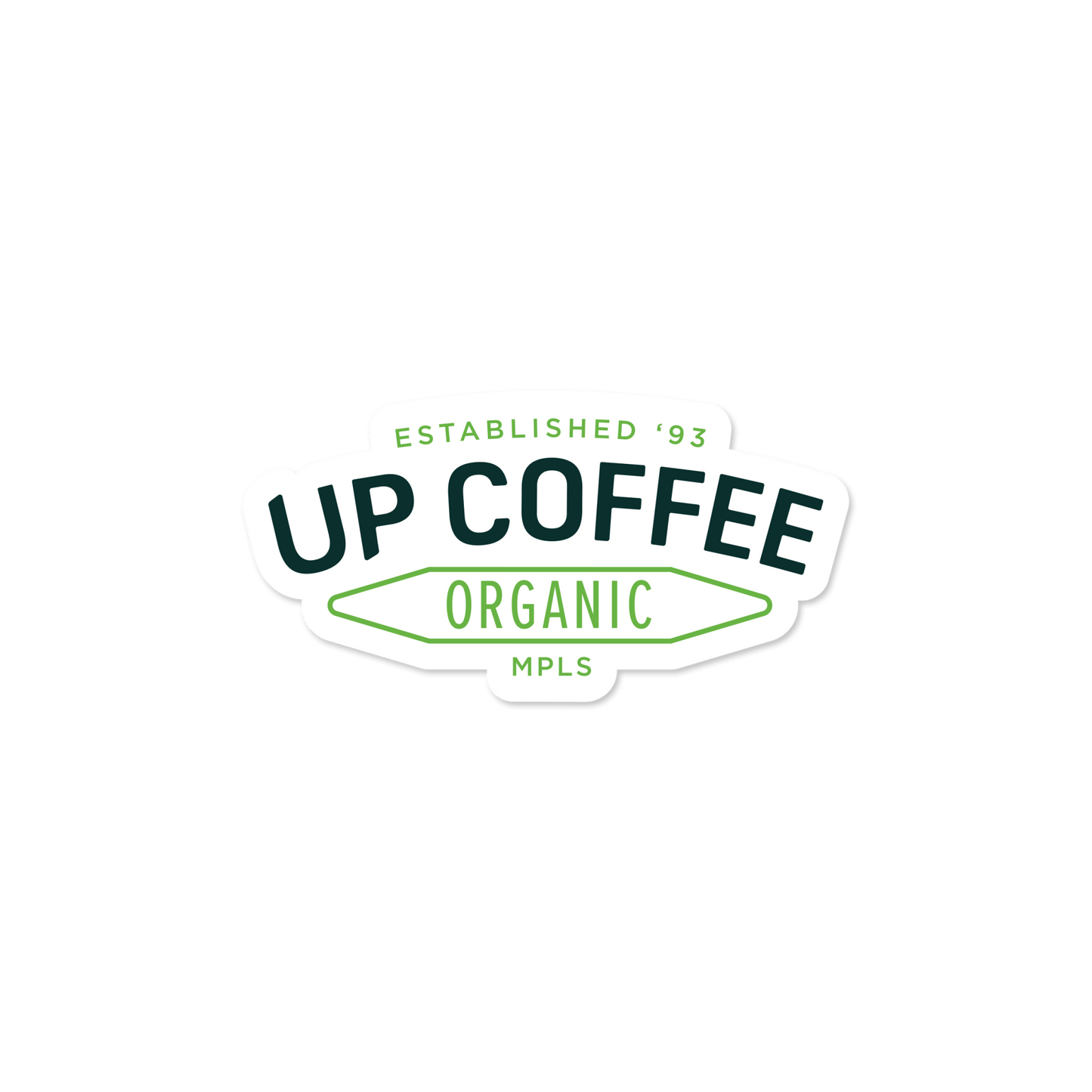 Up Coffee Logo Sticker - Up Coffee