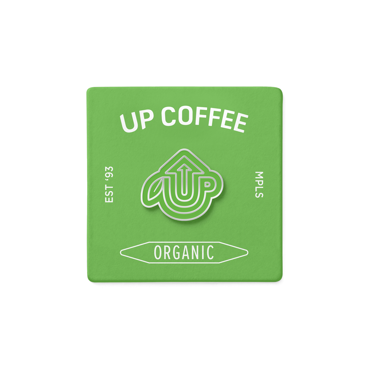Coffee Icon Enamel Pin - Up Coffee