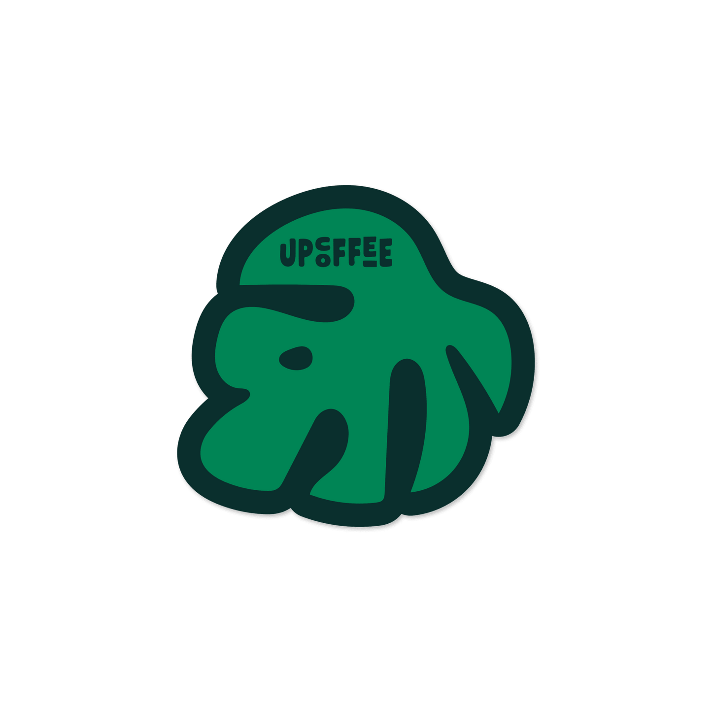 Monstera Sticker - Up Coffee