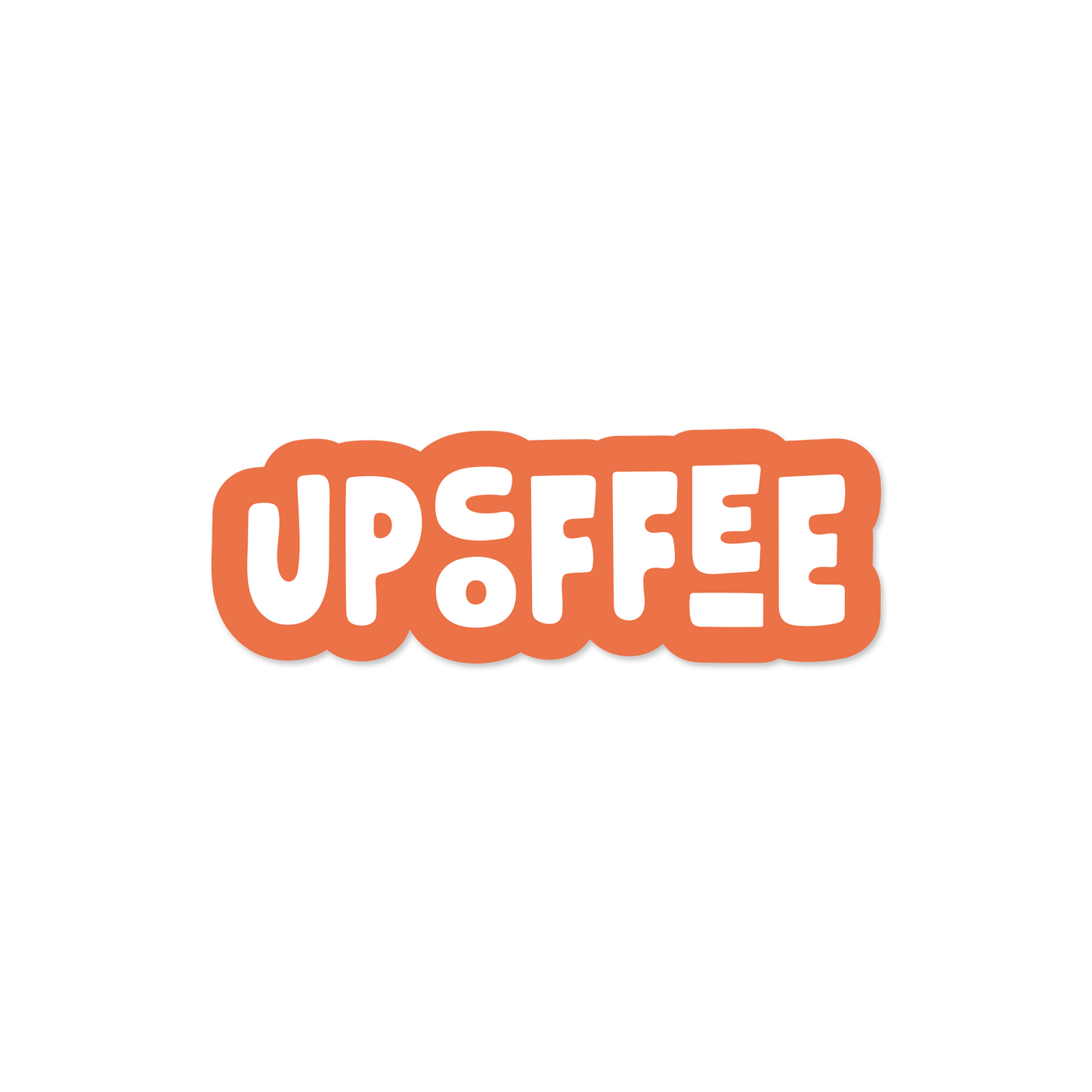 Up Coffee Sticker – Orange