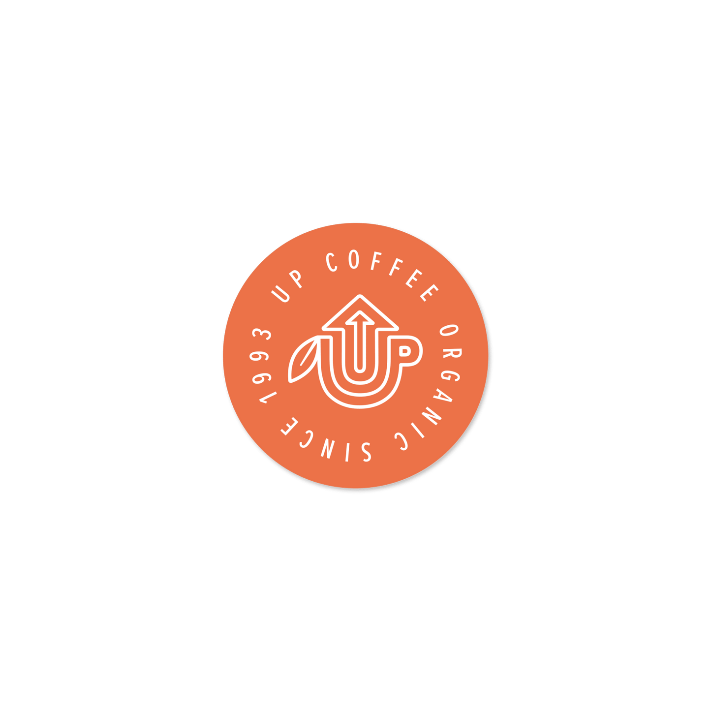 Coffee Icon Sticker – Round - Up Coffee