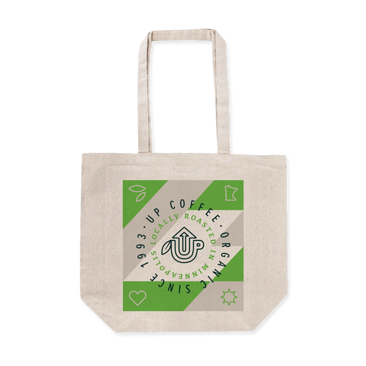 Up Coffee Tote Bag