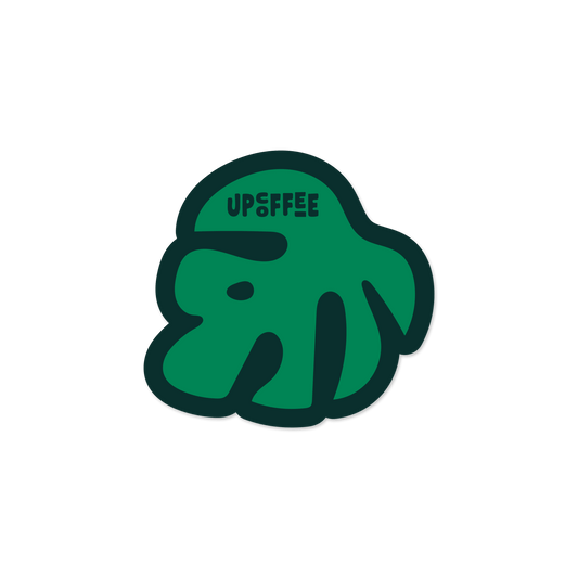 Monstera Sticker - Up Coffee