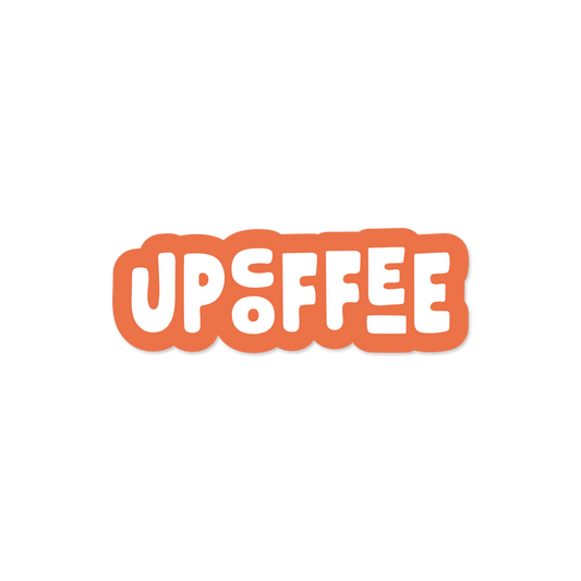 Up Coffee Sticker – Orange - Up Coffee