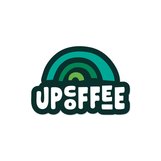Rainbow Sticker - Up Coffee