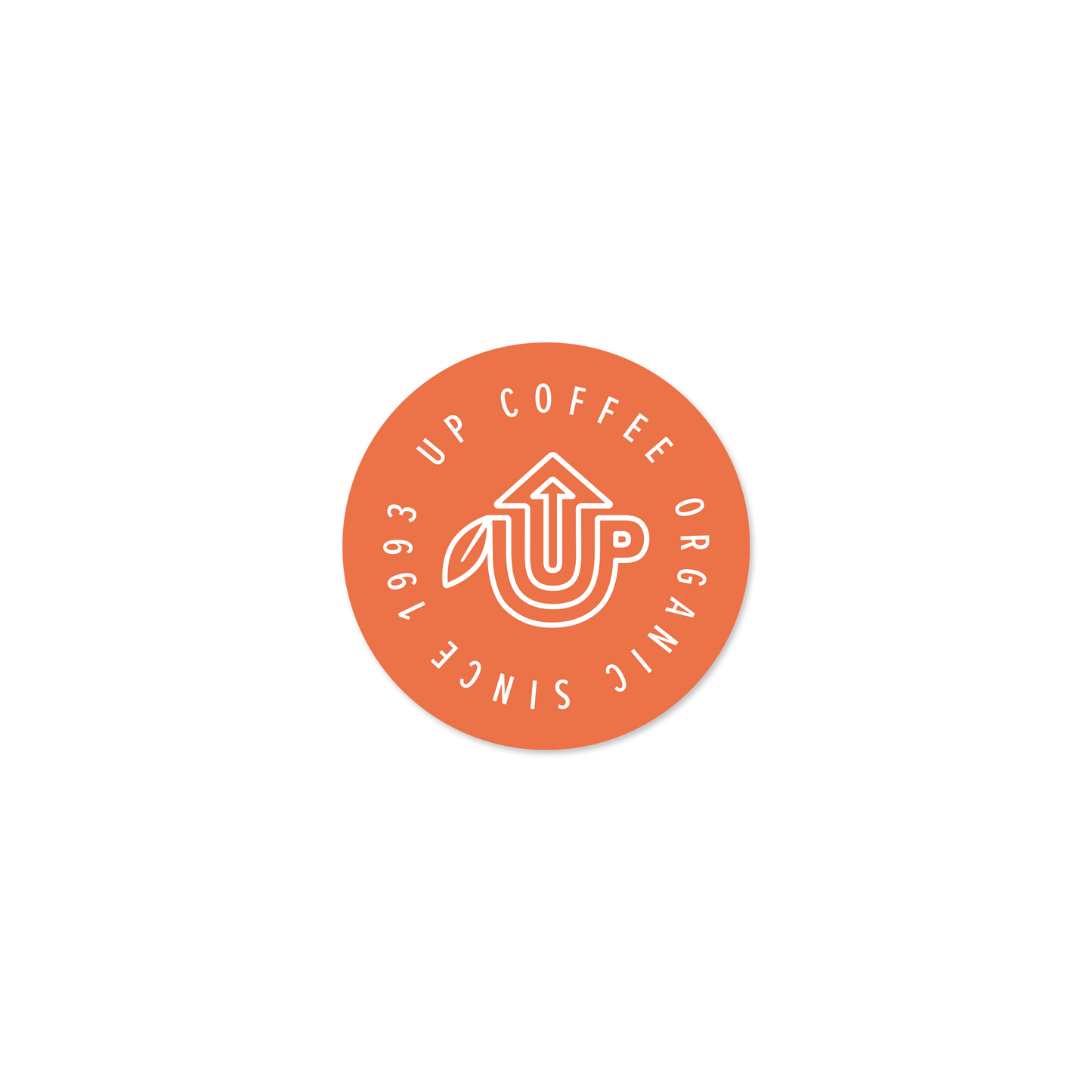 Coffee Icon Sticker – Round