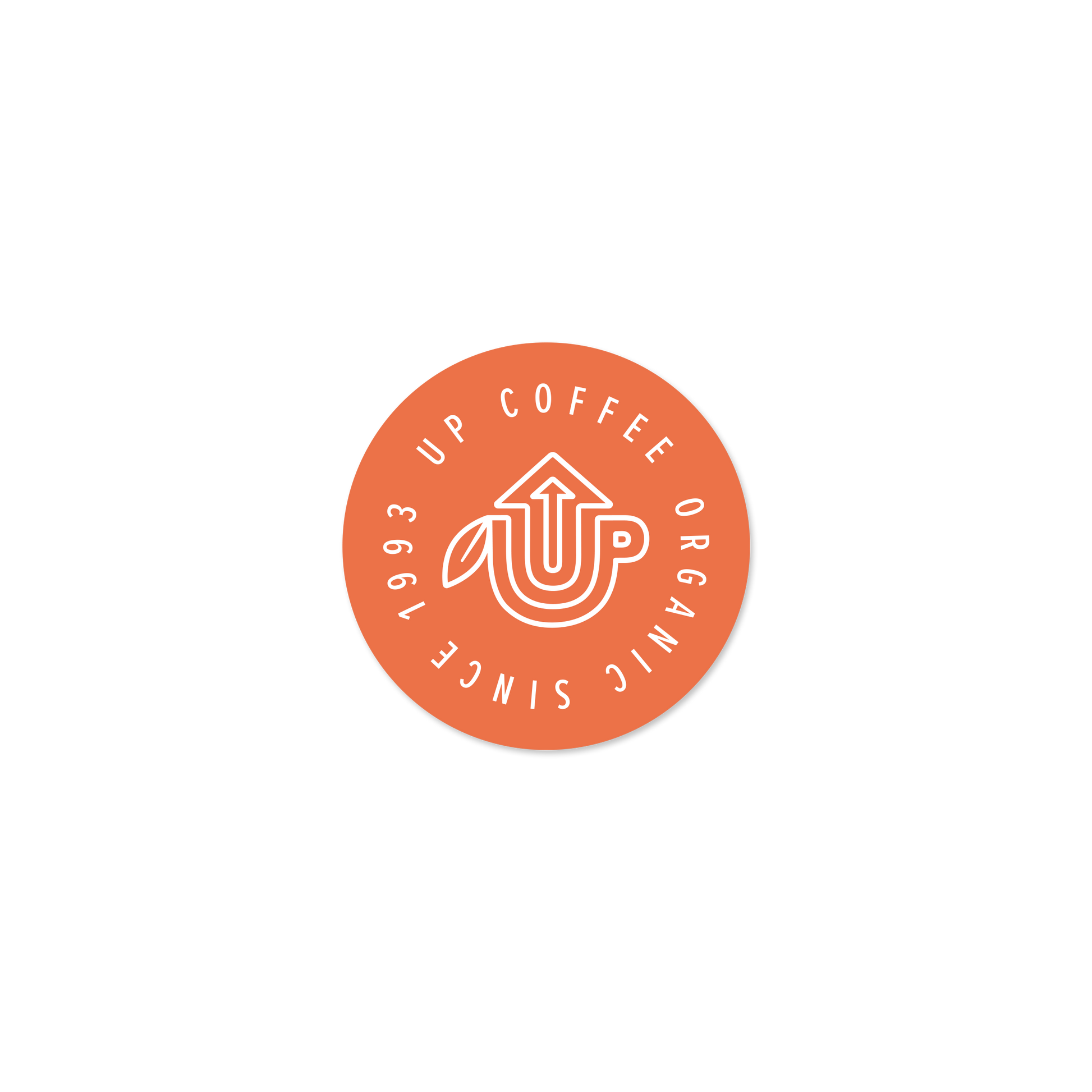Coffee Icon Sticker – Round