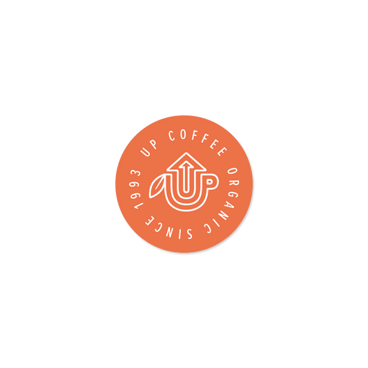 Coffee Icon Sticker – Round - Up Coffee